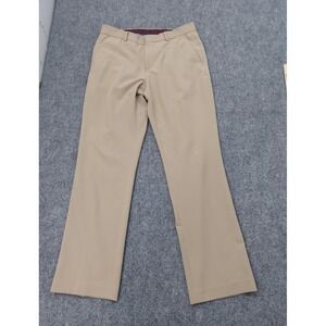 Egara Pants‎ Mens 32x32 Beige Slim Fit Stretch Dress Flat Front Stretch Preppy